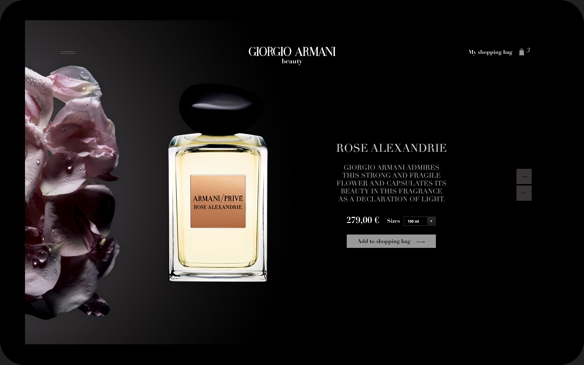 rose alexandrie giorgio armani